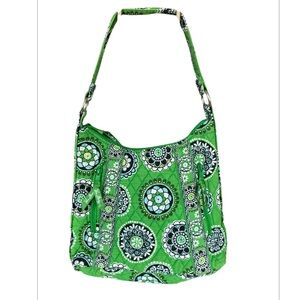 Vera Bradley Shoulder Bag Cupcake Green Pattern Retired